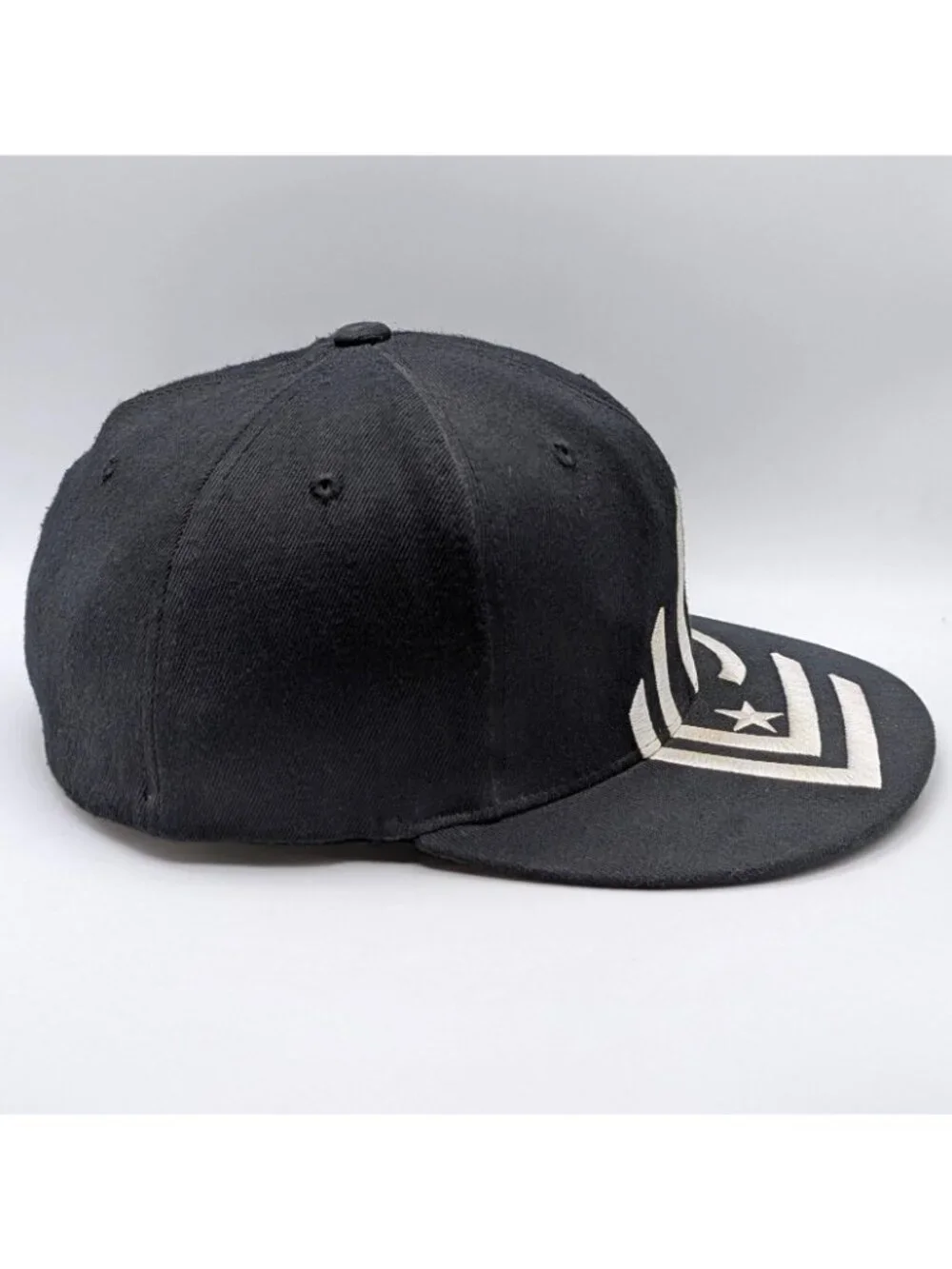 Metal Mulisha Hat Adult Flexfit L/XL Black White Cap Skull Motocross Retro Y2K